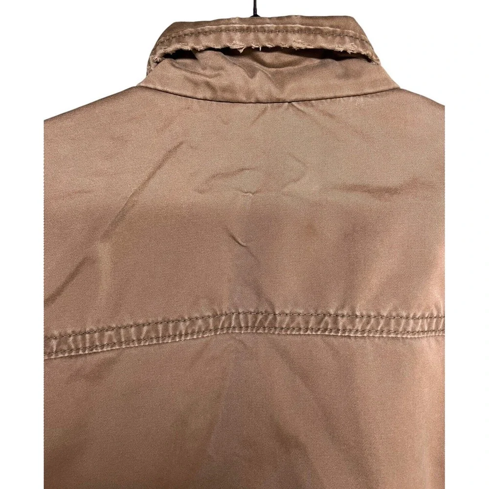 VINTAGE ABERCROMBIE & FITCH DISTRESSED MILITARY JACKET BROWN MEN'S SIZE LARGE‎